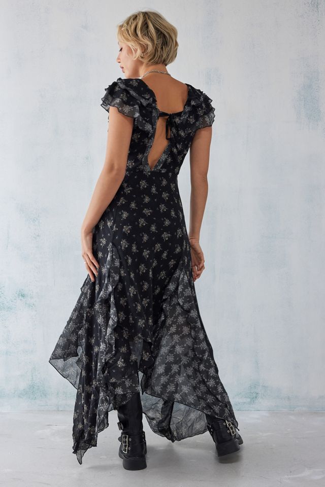 Free People Abito Midi Joaquin Nero #1