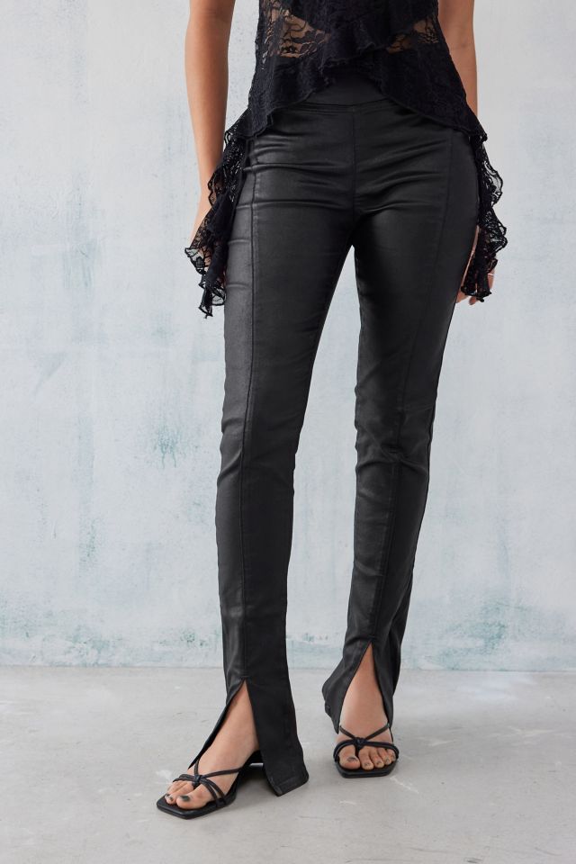 FAUX LEATHER TROUSERS