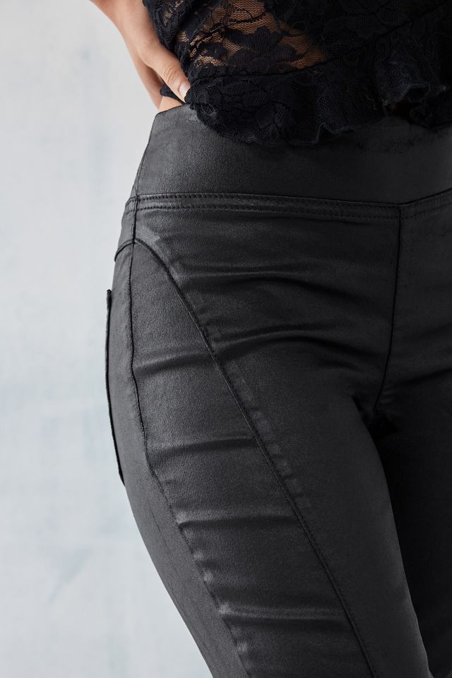 Free People Pantalones de piel sintética recubiertos #2