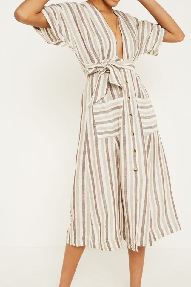 Free People Monday Stripe Midi Dress #1