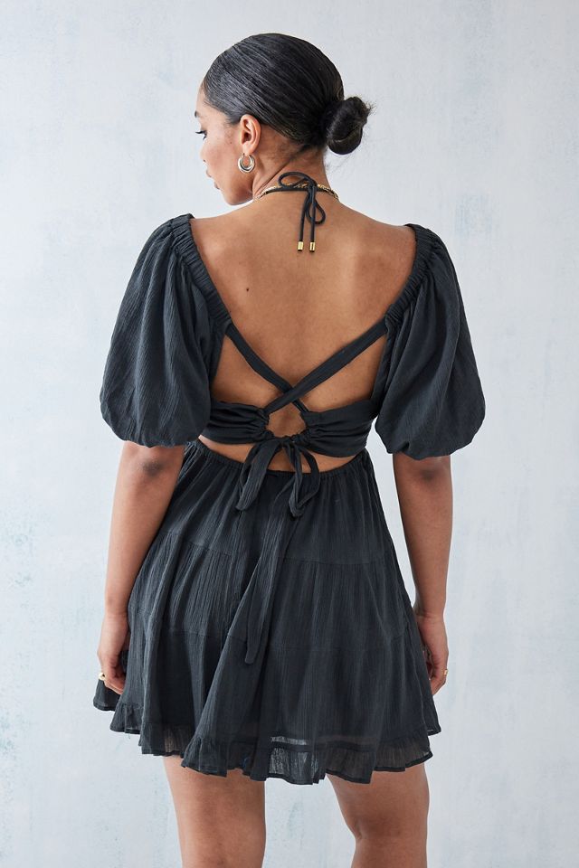 nyomi mini dress black NYOMI MINI DRESS
