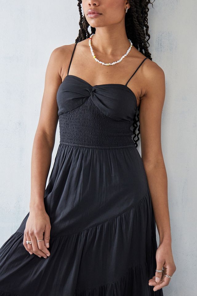 free people sundrenched solid maxi dress Free People Sundrenched Silky Maxi Dress in Green