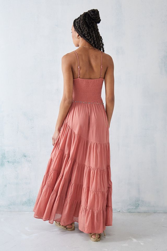 free people sundrenched solid maxi dress Free People Pink Sundrenched Solid Maxi Dress