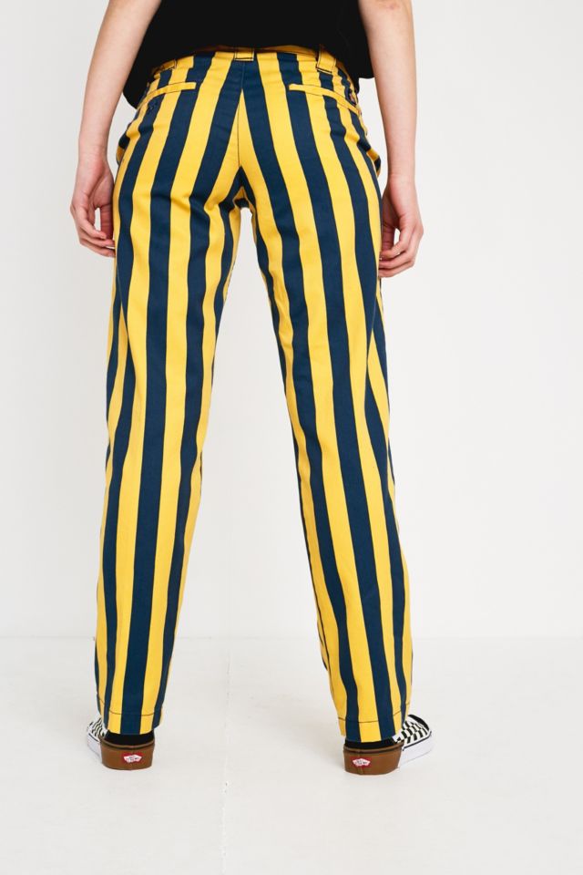 Yellow pinstripe hot sale pants