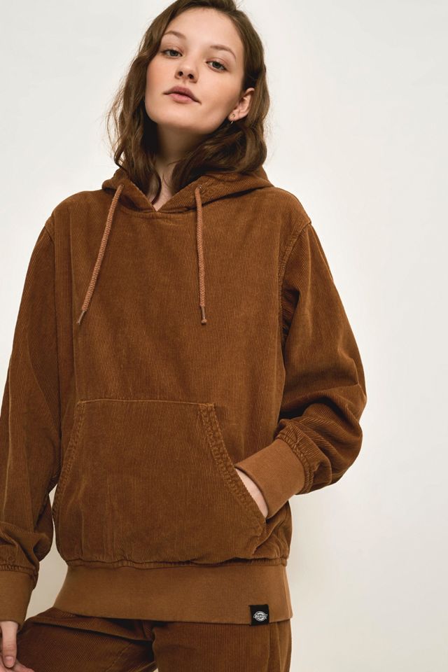 Dickies Amonate Brown Corduroy Hoodie #3