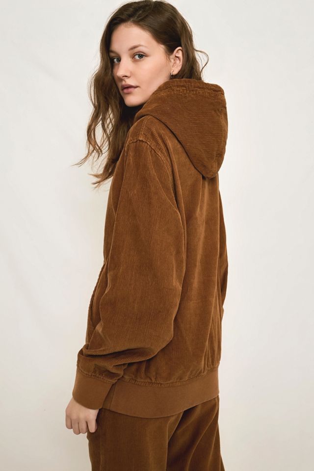 Dickies Amonate Brown Corduroy Hoodie #4