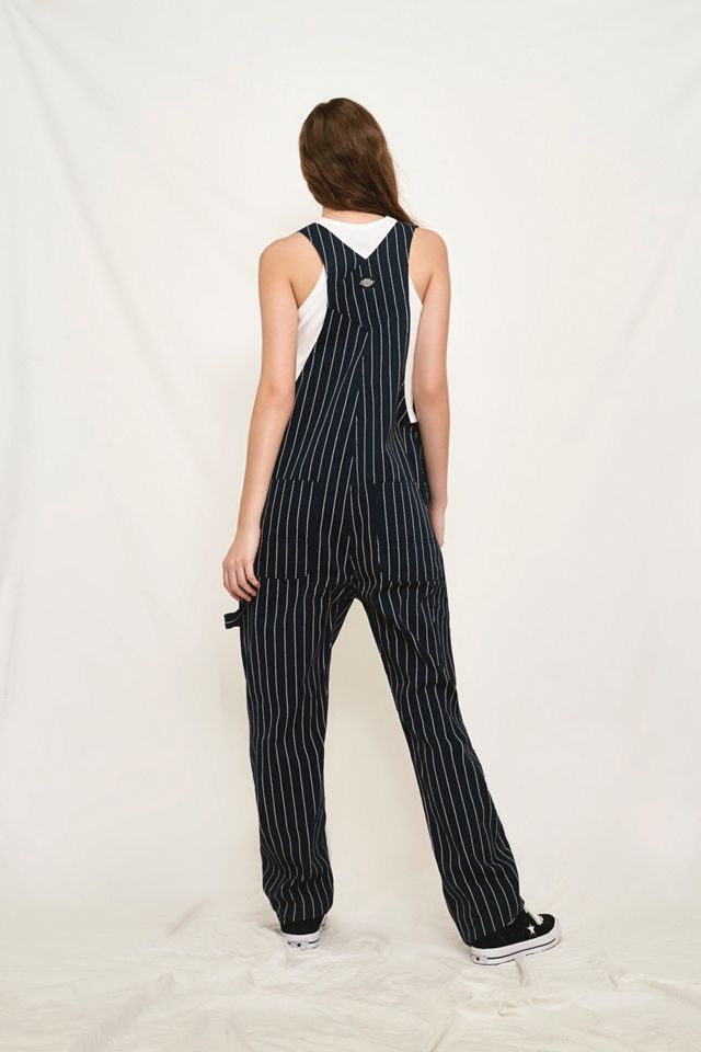 Dickies Montea Dark Blue Pinstripe Dungarees #3