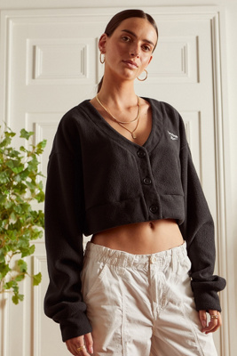 Reebok Classics Wide Knit Cardigan | Urban Outfitters UK