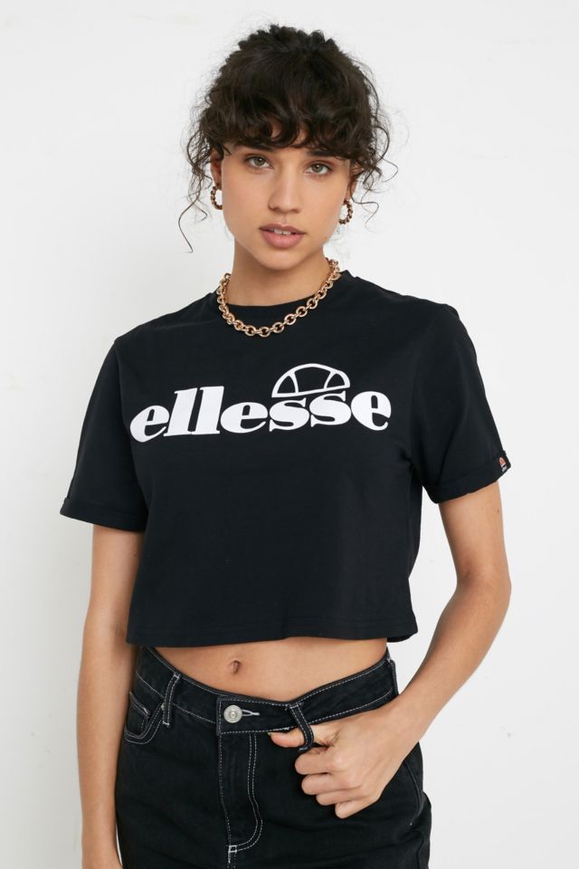 Ellesse Cropped T-Shirt | Urban UK Outfitters