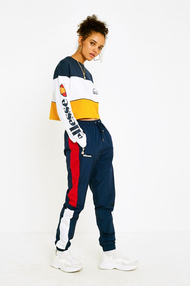 Ellesse Amalfi Camiseta Crop de Manga Larga #4