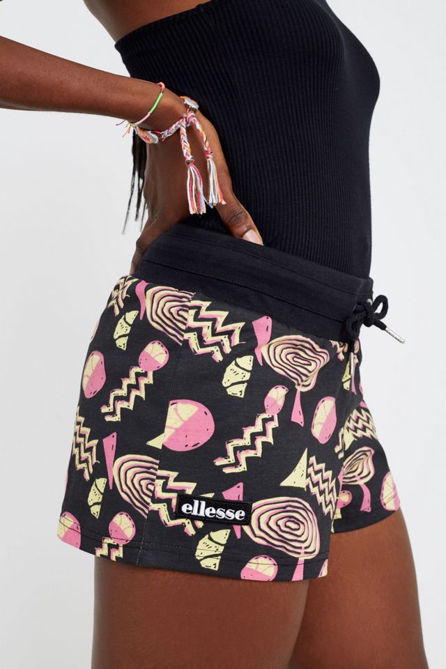 Ellesse Black Printed Jersey Shorts #2