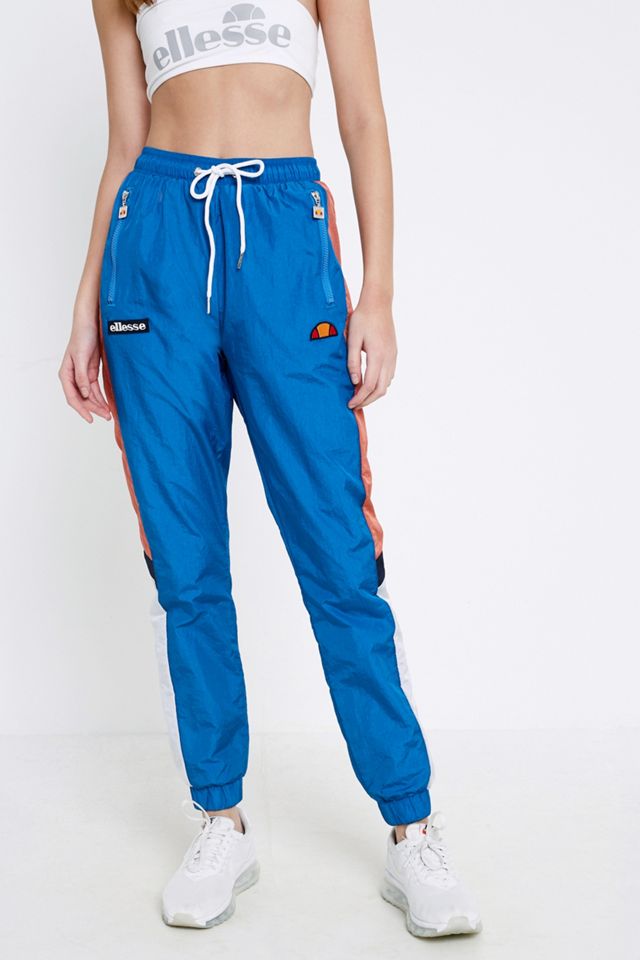 Ellesse - Pantalon de survêtement bleu à empiècements #1