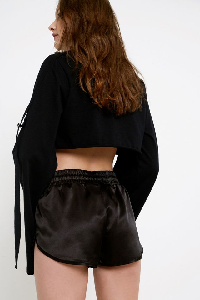 Ellesse Black Satin Shorts #4