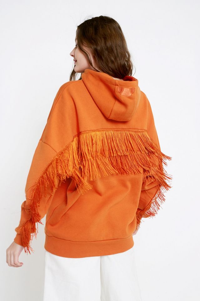Ellesse Orange Fringe Hoodie #4