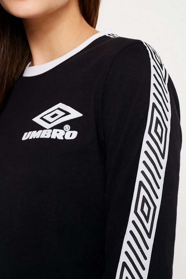 Umbro Black Logo Taping Long Sleeve T-Shirt #4