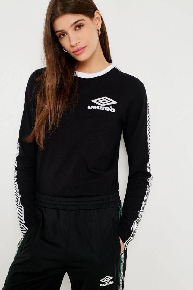 Umbro Black Logo Taping Long Sleeve T-Shirt #5