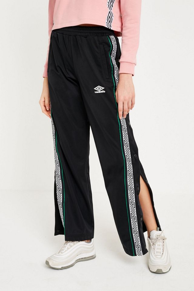 Umbro Black Taping Popper Track Trousers  #2