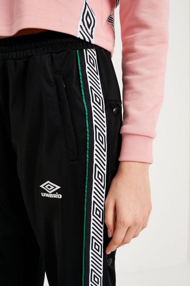 Umbro Black Taping Popper Track Trousers  #3