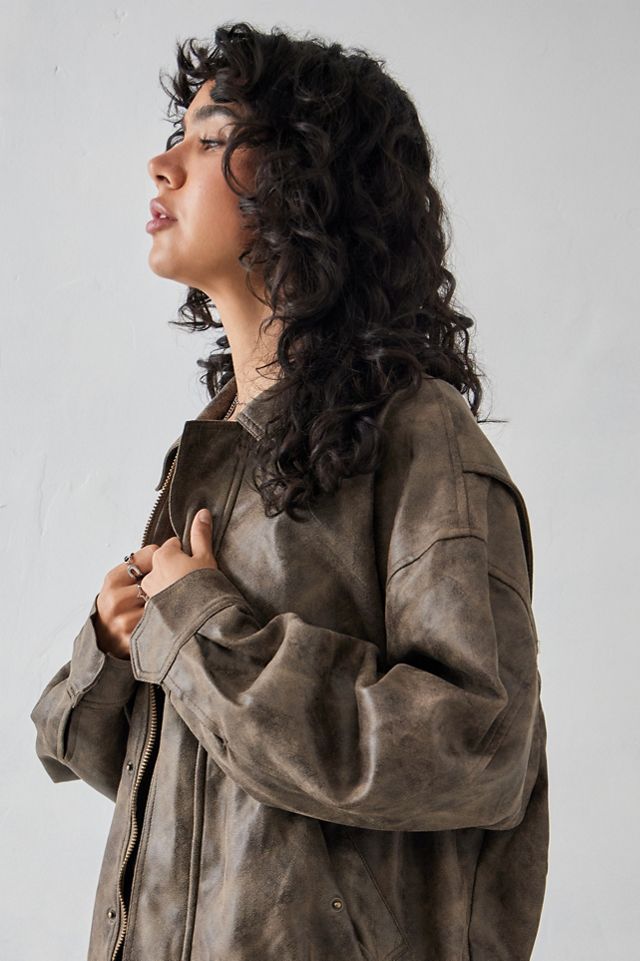 Lioness Kenny Chocolate Bomber Jacket #2