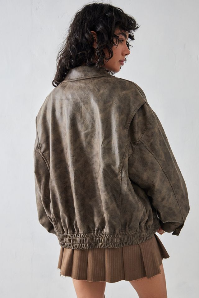 Lioness Kenny Chocolate Bomber Jacket #3