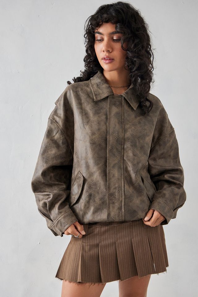 Lioness Kenny Chocolate Bomber Jacket #4