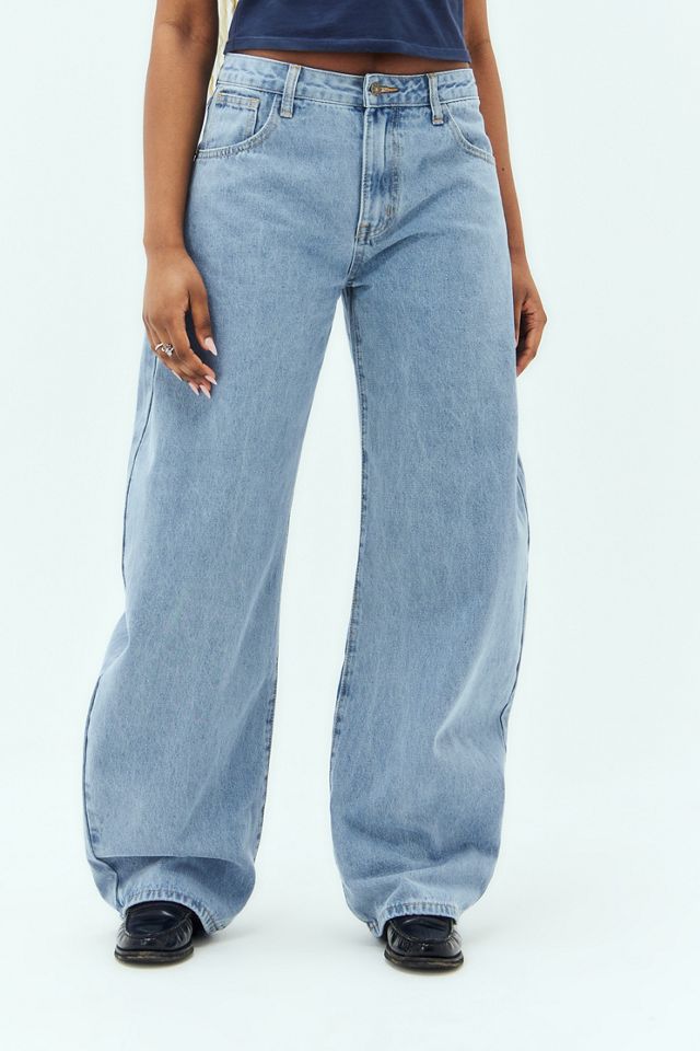Lioness LightWash Horseshoe Jeans Urban Outfitters UK