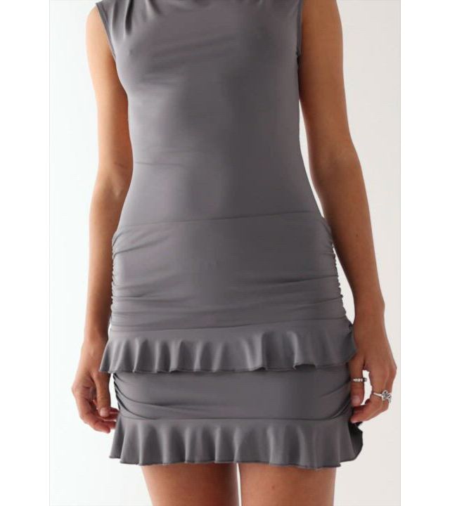 lioness oui oui mini dress $79 MRSP | Lioness - Oui Oui Mini Dress | Slate | NWOT