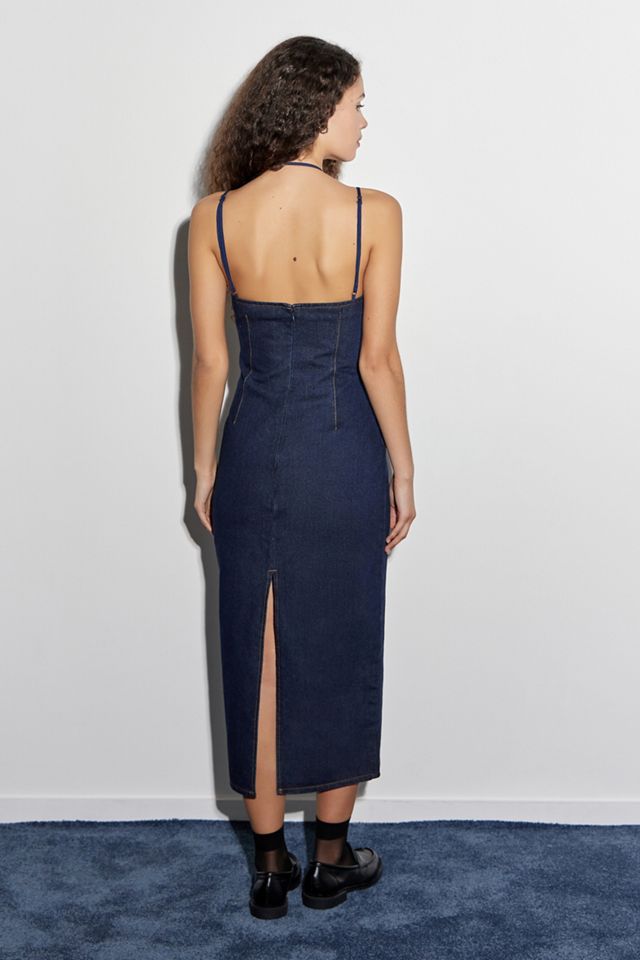 Lioness Denim Midi Dress | Urban Outfitters UK