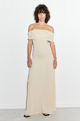 LIONESS Field Of Dreams Maxi Dress Navy