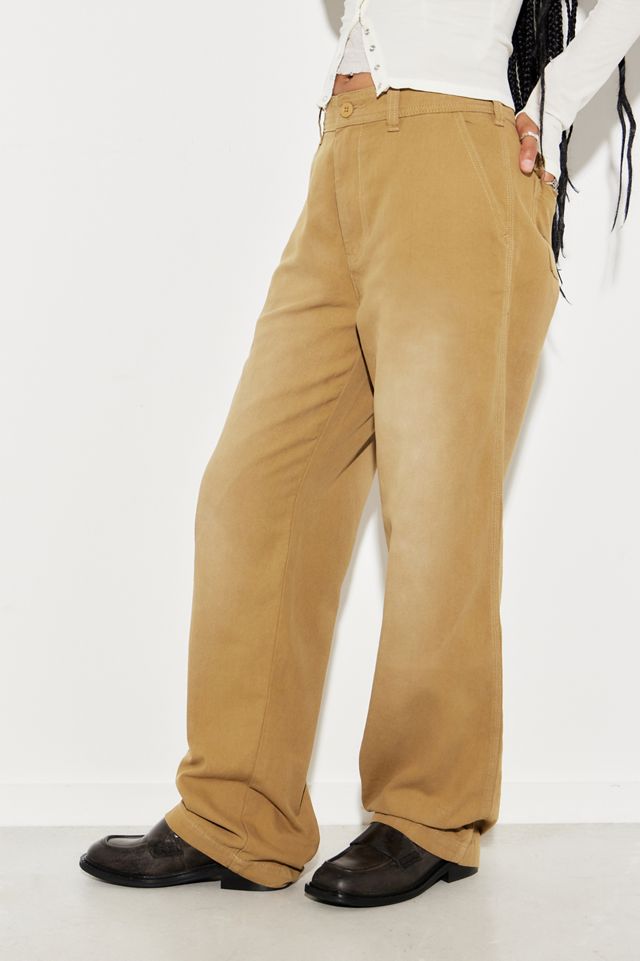 Lioness Beige Washed Jeans #1