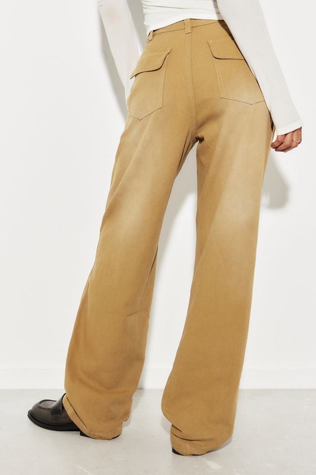 Lioness Beige Washed Jeans #2