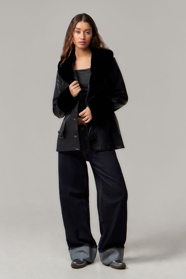 Lioness Brooklyn Faux Leather Coat #2