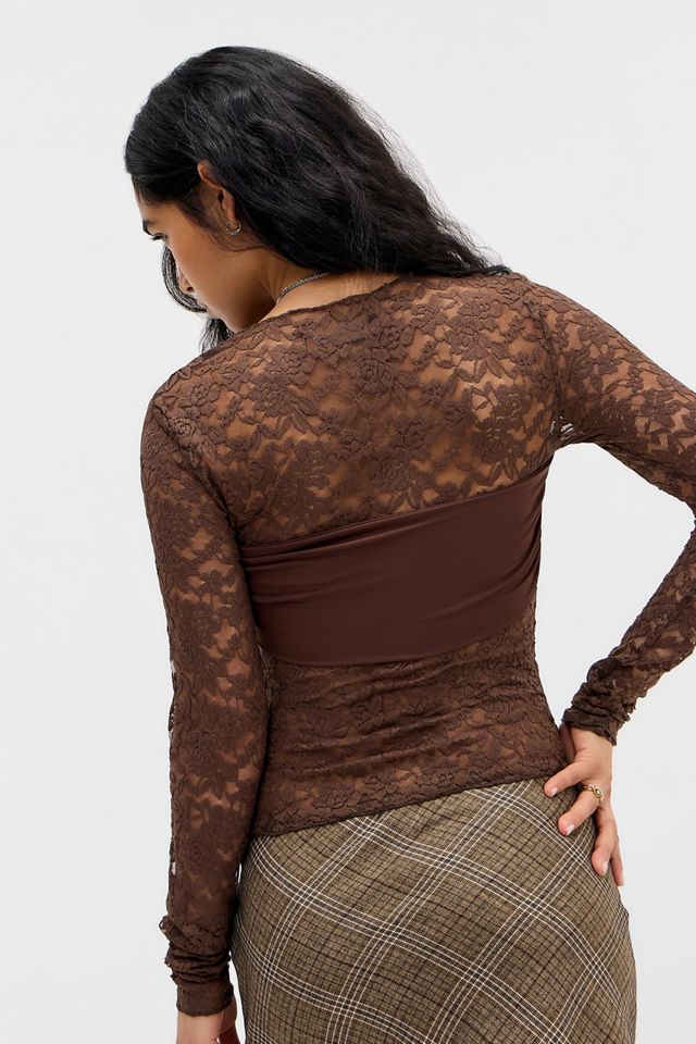 Lioness Braunes Midnight Langarmoberteil #3