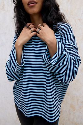 Lioness T-Shirt a Maniche Lunghe Navy Bloom