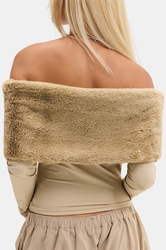 Lioness Beige Waldorf Off-The-Shoulder Top #3
