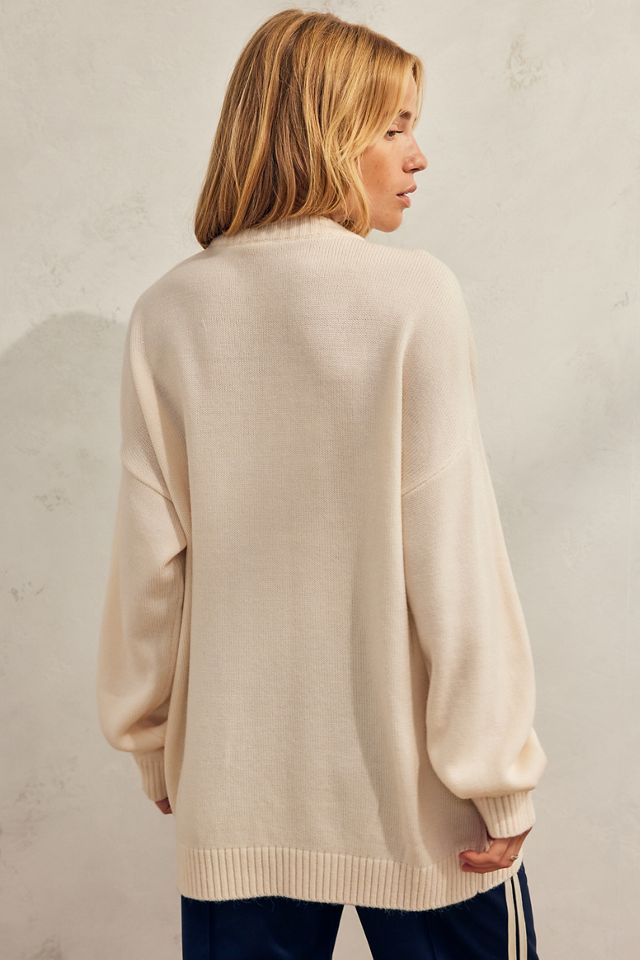 トップス Urig RUSSELL KNIT OVERSIZED PO(ECRU) Russell Athletic Ecru Logo Knit Jumper | Urban Outfitters UK