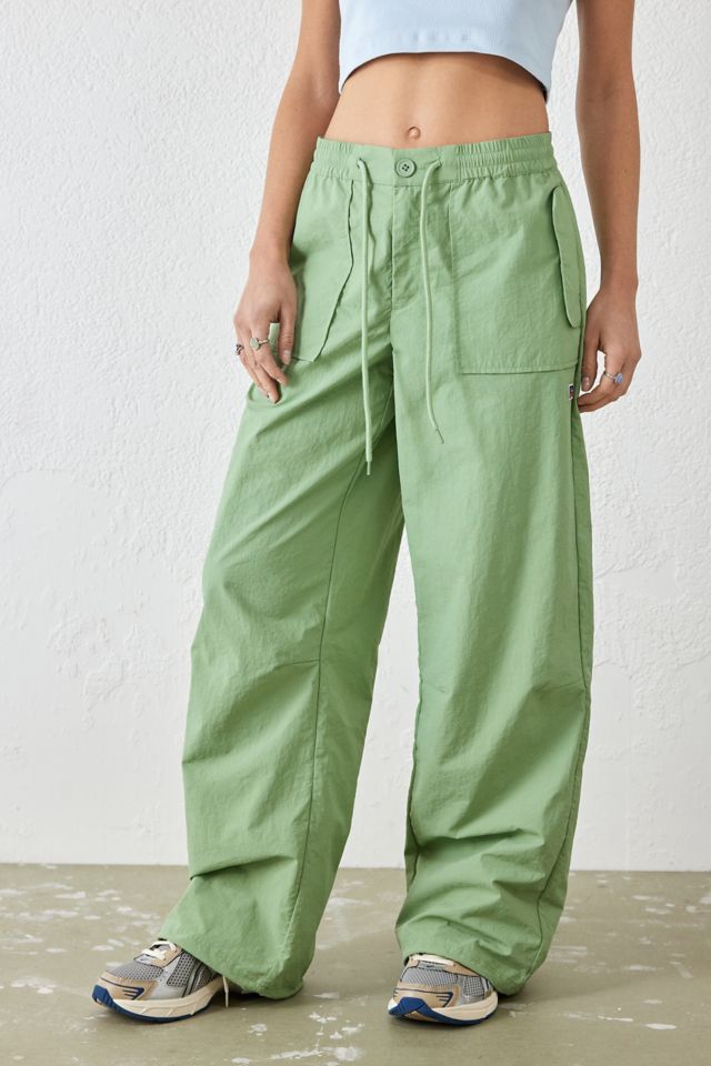 Green best sale nylon pants