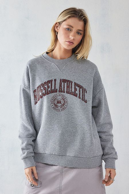 Russell Athletic LA Rain Grey Marl Sweatshirt