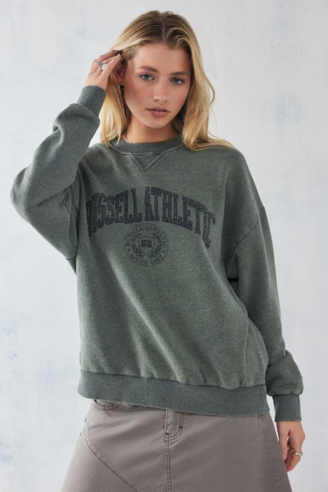 Russell Athletic Chive Grain Sweatshirt | Urban Outfitters UK