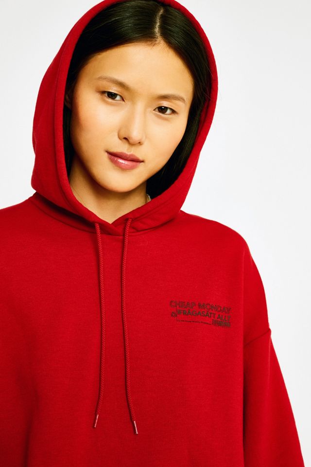 Lunedì economico Expose Red Crop Hoodie #2