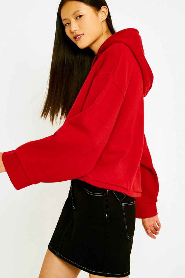 Lunedì economico Expose Red Crop Hoodie #3