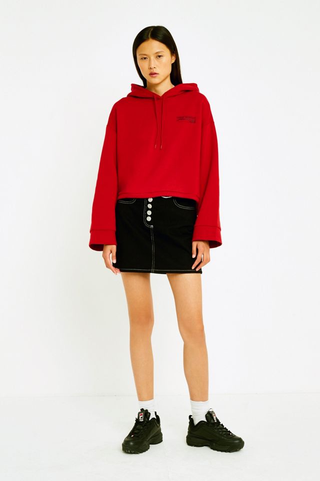 Lunedì economico Expose Red Crop Hoodie #5