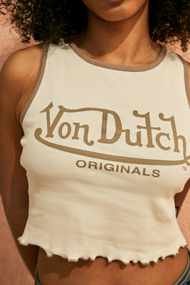 Von Dutch UO Exclusive – Tanktop in Ecru Urban Outfitters DE