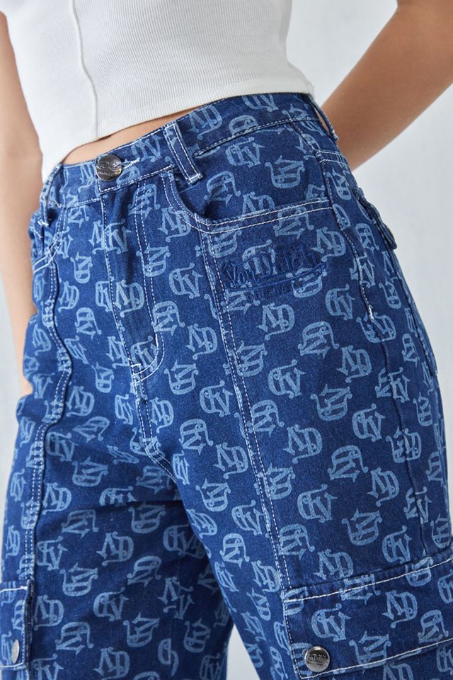 Von Dutch Monogram Print Cargo Jeans #3