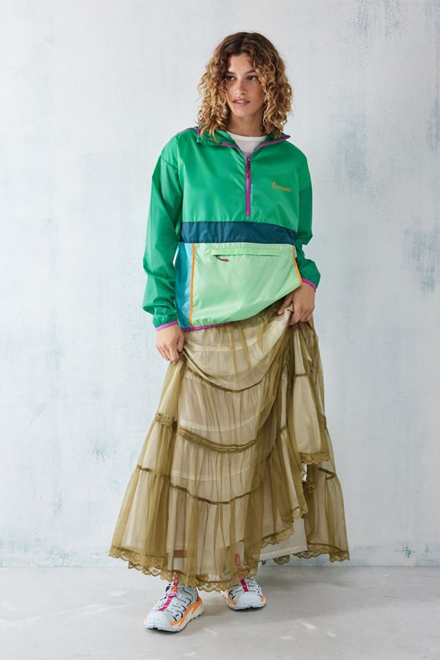 Cotopaxi Green Teca Quarter-Zip Windbreaker | Urban