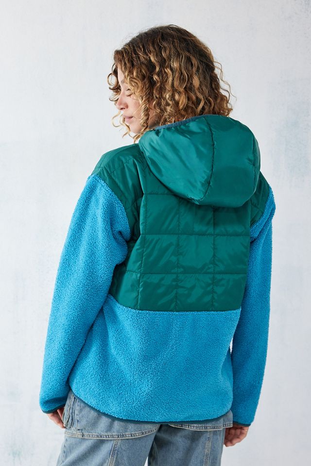 Sweat à capuche UO Blue Big Block Car | Urban Outfitters FR