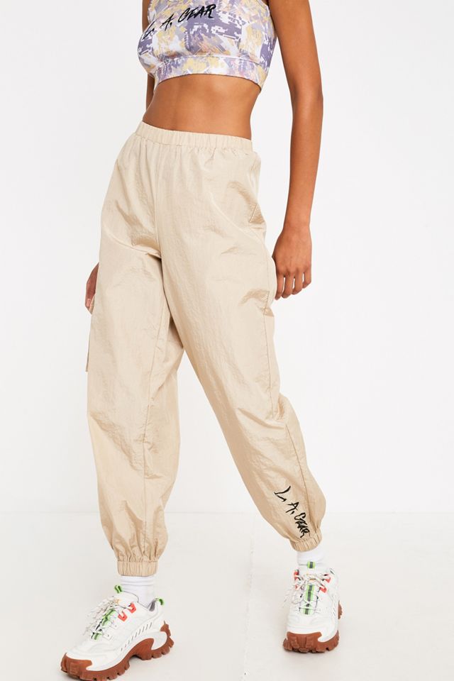 Leggings La Gear Cropped Joggers LA Gear Nylon Track Pants Urban