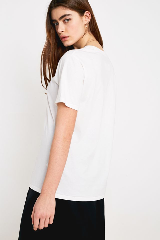 MM6 - T-Shirt blanc avec logo encadré #2