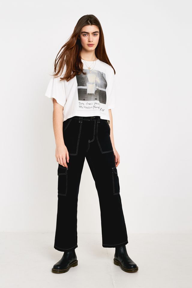 MM6 - T-shirt motif chaise à logo blanc #1