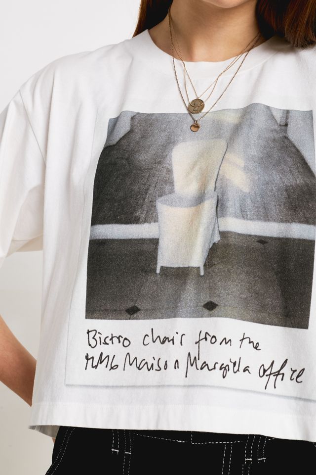 MM6 - T-shirt motif chaise à logo blanc #3